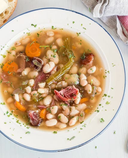 Crock Pot Ham and Bean Soup