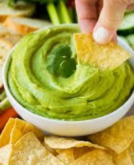 Creamy cilantro avocado dip
