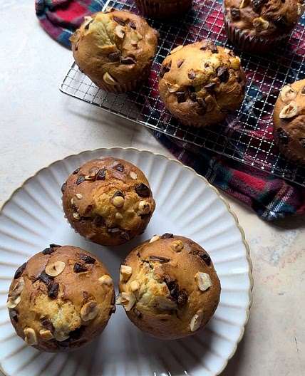 Chocolate hazelnuts muffins 🤎