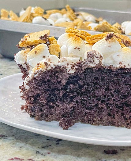 S’mores poke cake 