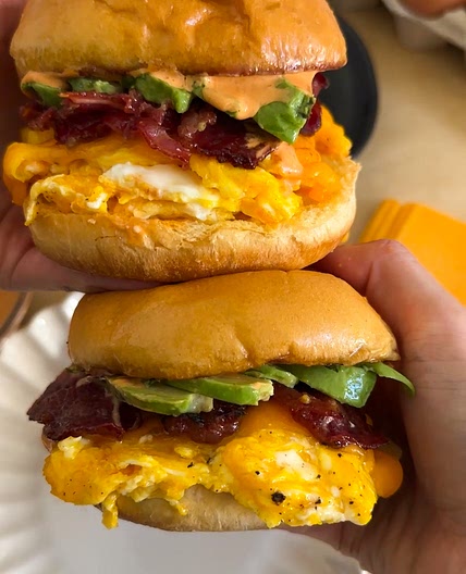 Cheesy Chipotle Breakfast Sandwiches