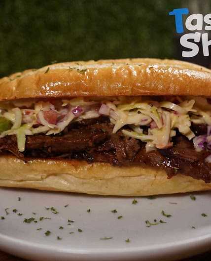 Homemade Beef Brisket Sandwich