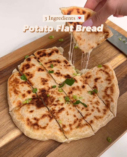 3 Ingredients Potato Flat Bread 