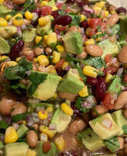 Bean and corn salad