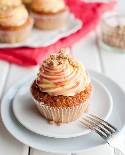 Rhubarb & Custard Cupcakes