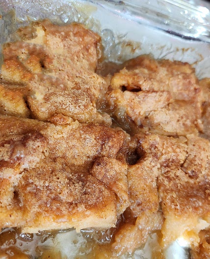 Peach dumplings