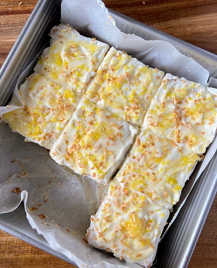 Lemon Coconut Tres Leches Cake