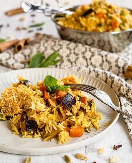 Biryani with Aubergine