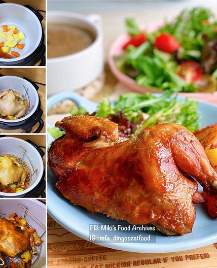 Quick & Easy Pressure Cooked Roast Chicken 快速高压烤鸡
