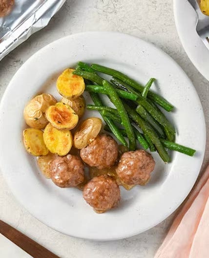 Cheddar Apple Pork Meatballs