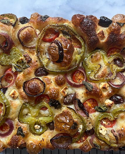 Greek Salad Focaccia