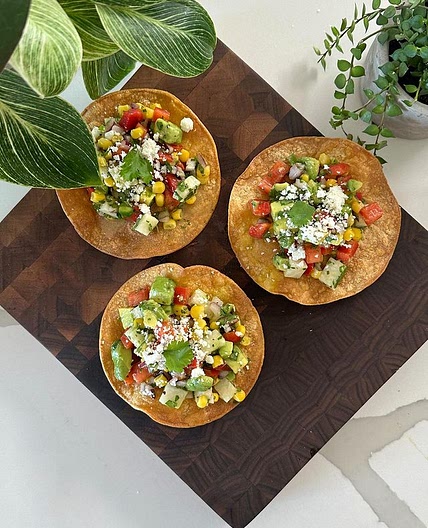 Veggie ceviche tostadas✨