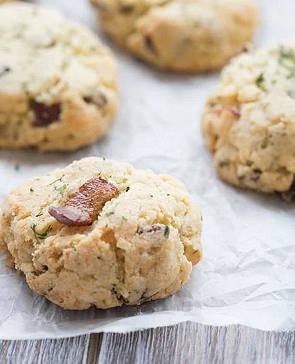 Keto Bacon Cheddar Biscuits