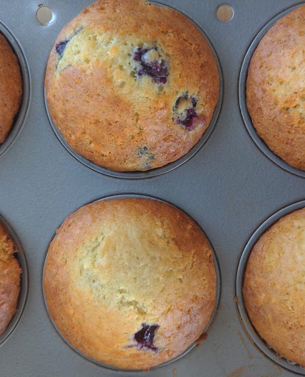 Muffins aux bleuets et noix