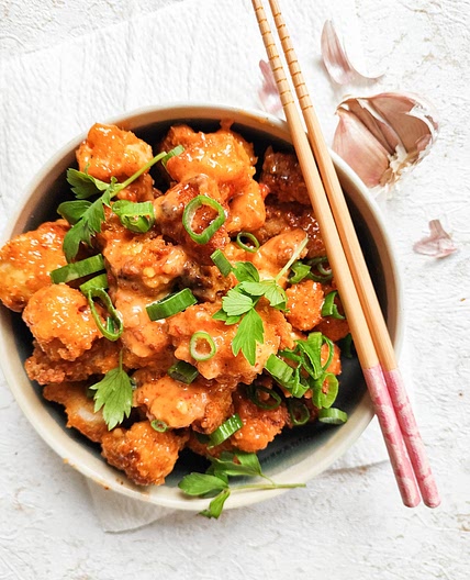 Crispy Bang Bang Cauliflower