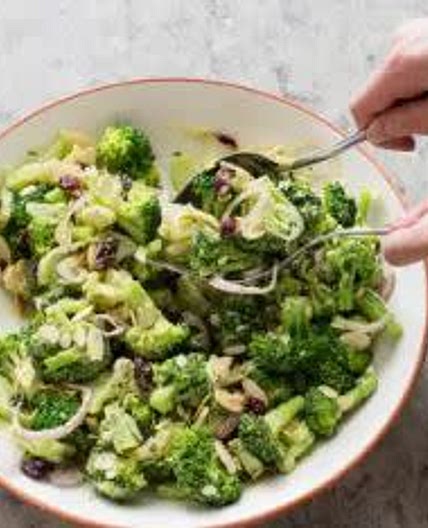 Broccoli Salad with Almonds and Cranberries