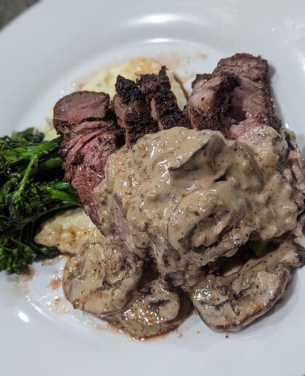 Whiskey Mushroom Cream Sauce