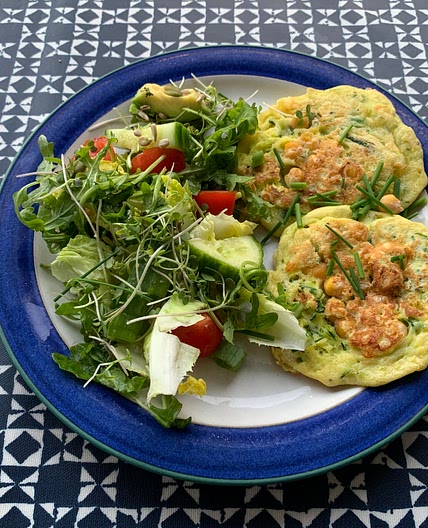 Courgette and Chickpea Fritters