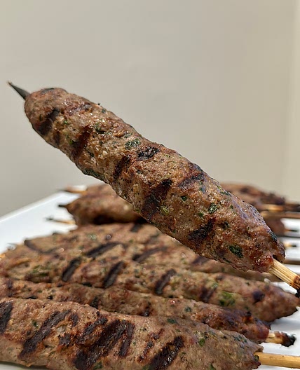 Grilled kofta kebab