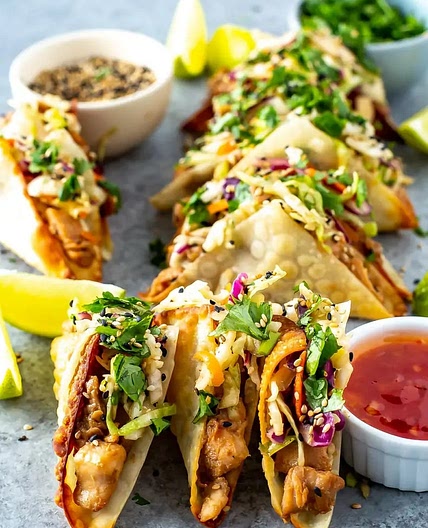 Applebee's Chicken Wonton Tacos