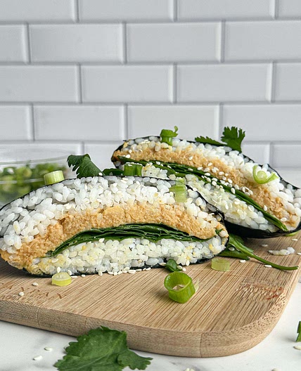 Peanut Chickpea Sushi Sandwich