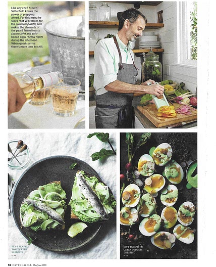 Soft Eggs with Green Goddess Dressing and Brown Butter Breadcrumbs