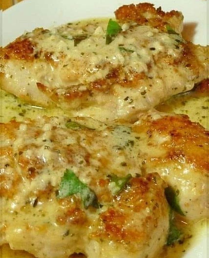 Keto creamy garlic parmesan chicken
