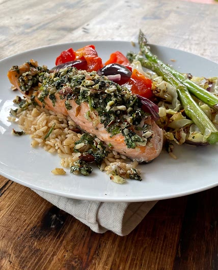 Simple Persian One Pot Salmon