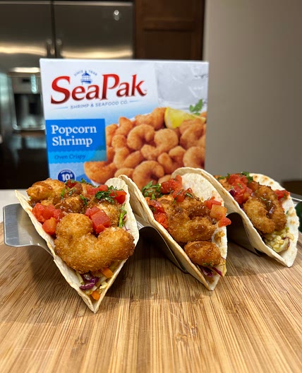 Popcorn Shrimp Tacos