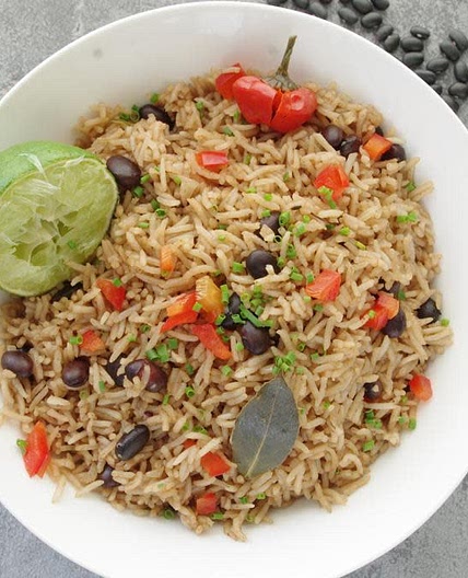 Cuban style, black beans and rice