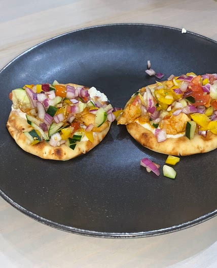 Honey Garlic Chicken Pitas