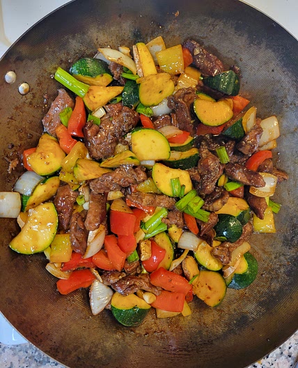 Beef stir fry
