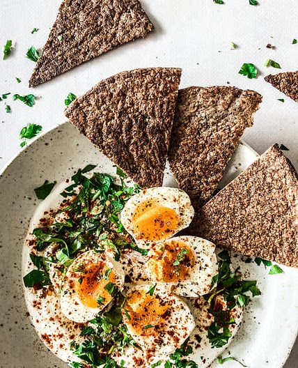 Turkish Eggs & Crispy Pita Chips