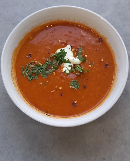 Smoky lentil massala soup