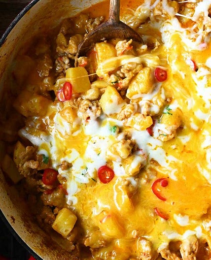Cheesy Cajun Chicken with Potatoes