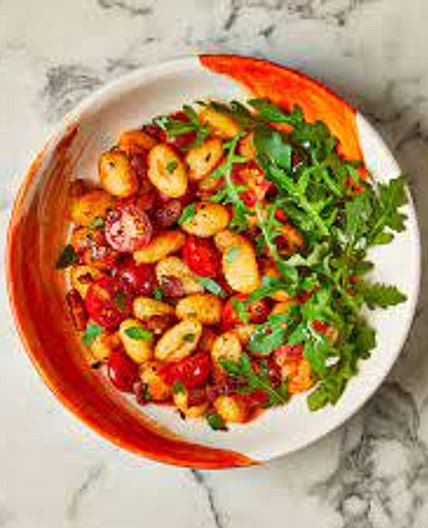 Pancetta Gnocchi with Ham and Rocket