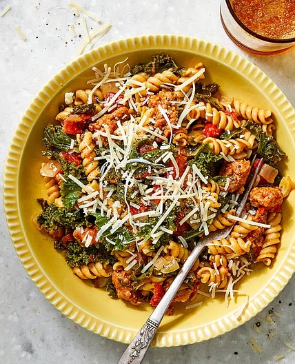 One-Pot Italian Sausage & Kale Pasta