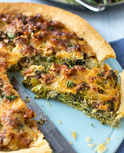 Smoked Cheese and Broccoli Tart