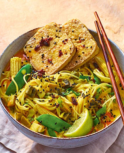 Brothy Coconut and Turmeric Noodles