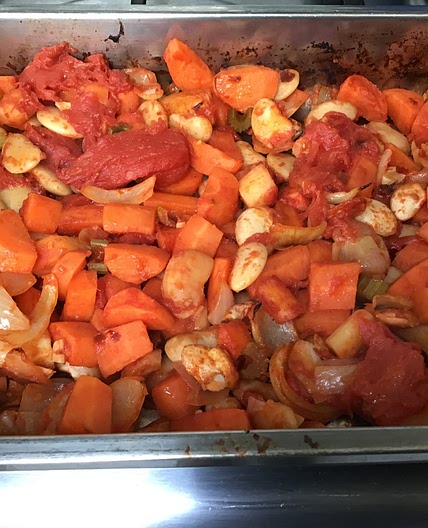 Rich butterbean and tomato traybake