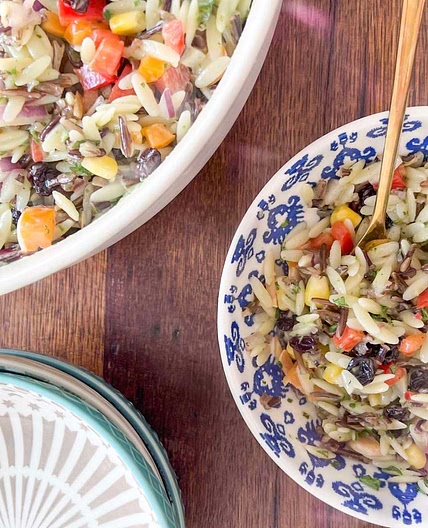 Orzo + Wild Rice Salad (J. Alexander’s Copycat)