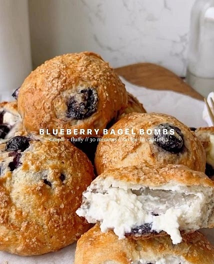 BLUEBERRY BAGEL BOMBS