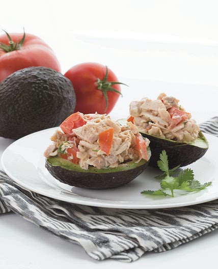Southwestern Chicken Stuffed Avocados