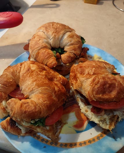 Bacon Egg and Cheese Croissants