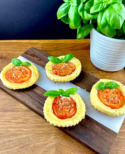 Tomato Boursin Upside-Down Tarts