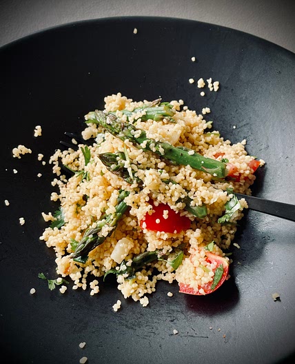 Spargel Couscous Salat