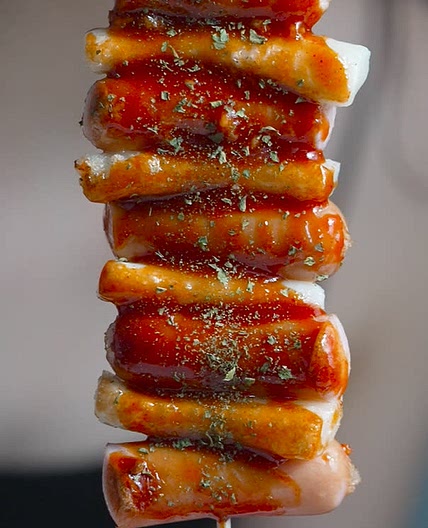 Sausage Rice Cake skewer