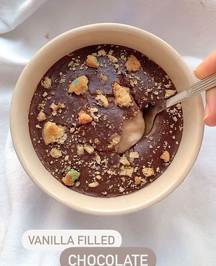 Vanilla Filled Chocolate Bake