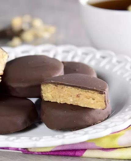 Mazapán de Cacahuate Cubierto de Chocolate