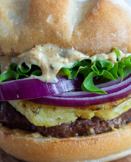 Hawaiian-Curry Fusion Burger